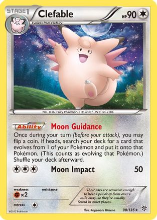 Clefable 098  Plasma Storm - Rare