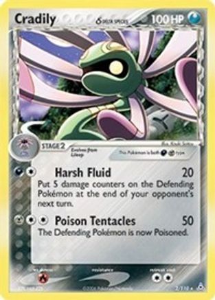Cradily (Delta Species) 002  - Holofoil Holon Phantoms - Holo Rare