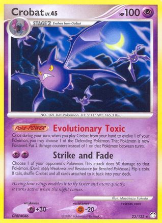 Crobat 023  - Reverse Holofoil Mysterious Treasures - Rare