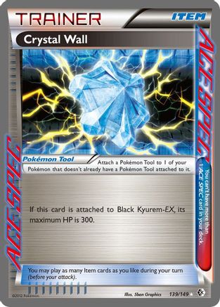 Crystal Wall 139  - Holofoil Boundaries Crossed - Rare Ace