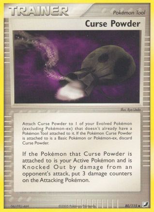 Curse Powder 080  - Reverse Holofoil Unseen Forces - Uncommon