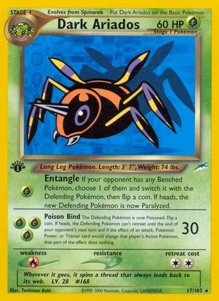 Dark Ariados 017  - Unlimited Neo Destiny - Rare