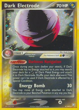 Dark Electrode 004/109  - Reverse Holofoil Team Rocket Returns - Holo Rare