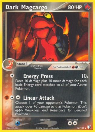 Dark Magcargo 038  - Reverse Holofoil Team Rocket Returns - Uncommon