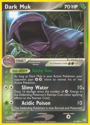 Dark Muk 016  - Reverse Holofoil Team Rocket Returns - Rare