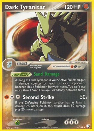 Dark Tyranitar 020/109  Team Rocket Returns - Rare