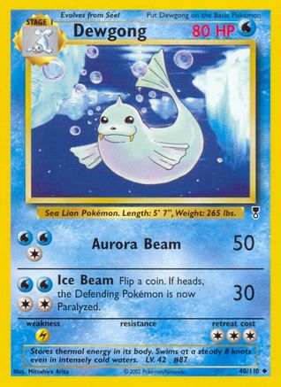 Dewgong 040/110  - Reverse Holofoil Legendary Collection - Uncommon