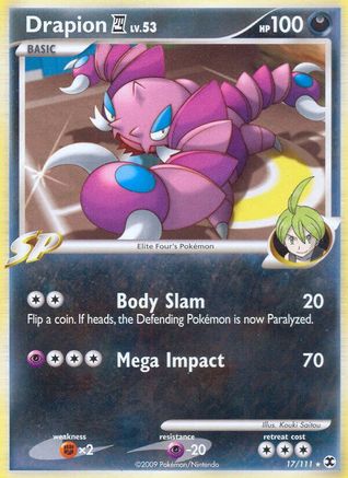 Drapion E4 017  - Reverse Holofoil Rising Rivals - Rare