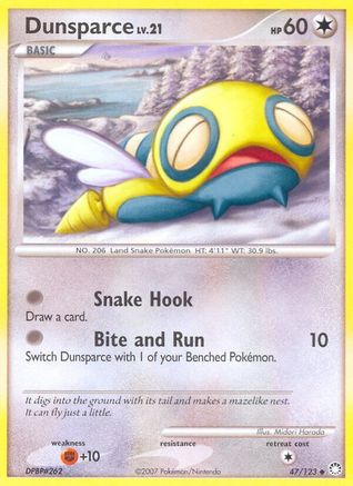 Dunsparce 047  Mysterious Treasures - Uncommon