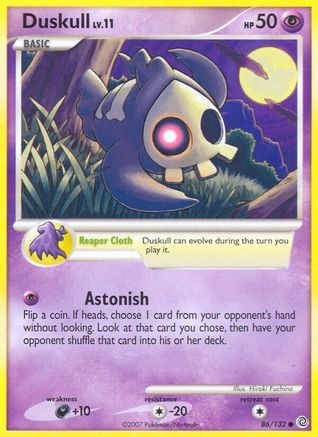 Duskull 086/132  - Reverse Holofoil Secret Wonders - Common