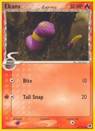 Ekans (Delta Species) 047/101  Dragon Frontiers - Common