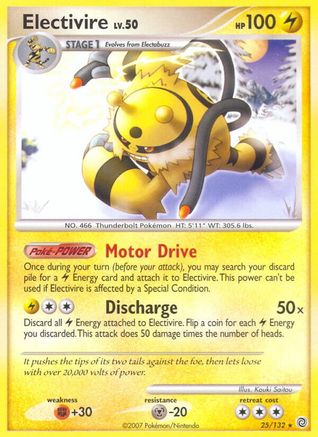 Electivire 025  - Reverse Holofoil Secret Wonders - Rare