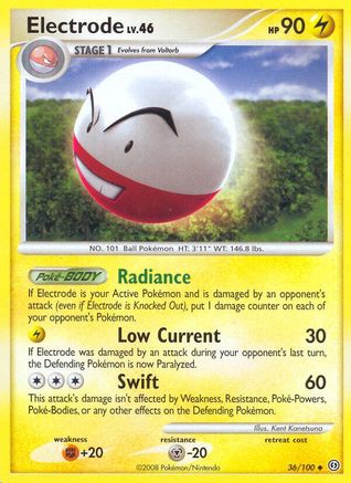 Electrode (36) 036  - Reverse Holofoil Stormfront - Uncommon