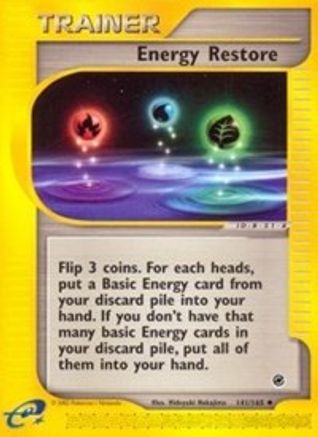 Energy Restore 141  - Reverse Holofoil Expedition - Uncommon