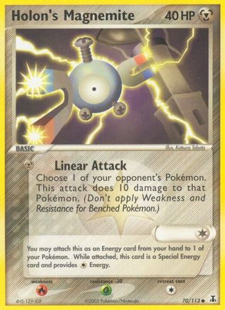 Holon's Magnemite 070/113  - Reverse Holofoil Delta Species - Common