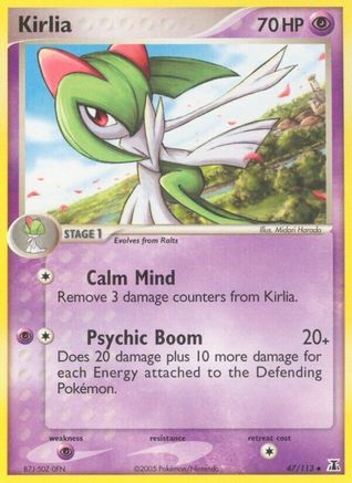 Kirlia 047  - Reverse Holofoil Delta Species - Uncommon
