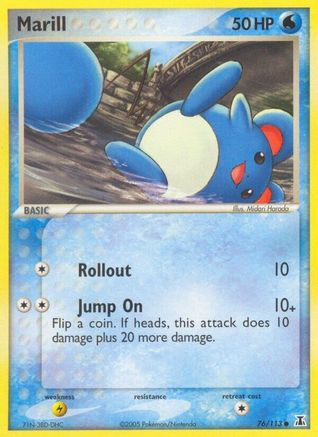 Marill 076/113  - Reverse Holofoil Delta Species - Common