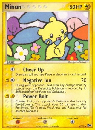Minun 004/017  - Holofoil POP Series 3 - Rare