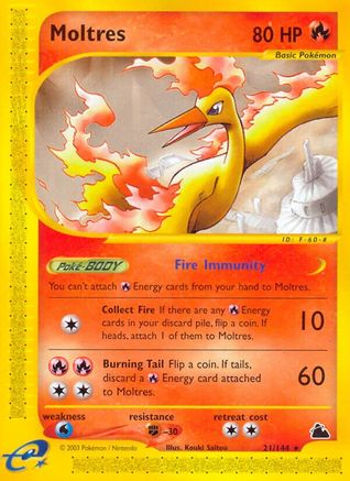 Moltres 021  Skyridge - Rare