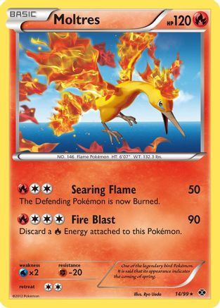 Moltres 014/99  - Holofoil Next Destinies - Holo Rare