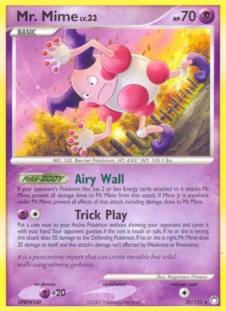 Mr. Mime 030  Mysterious Treasures - Rare