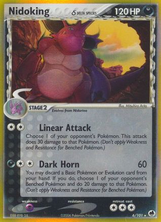 Nidoking (Delta Species) 006/101  - Holofoil Dragon Frontiers - Holo Rare