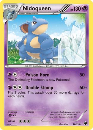 Nidoqueen 042/116  Plasma Freeze - Rare