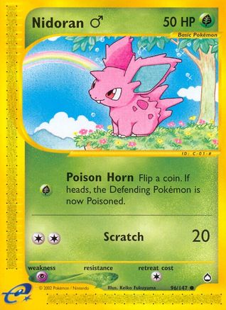 Nidoran M 096/147  Aquapolis - Common