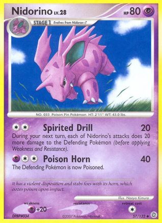 Nidorino 057  - Reverse Holofoil Secret Wonders - Uncommon