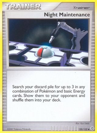 Night Maintenance 120/132  - Reverse Holofoil Secret Wonders - Uncommon