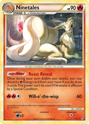 Ninetales 017  - Holofoil Call of Legends - Holo Rare