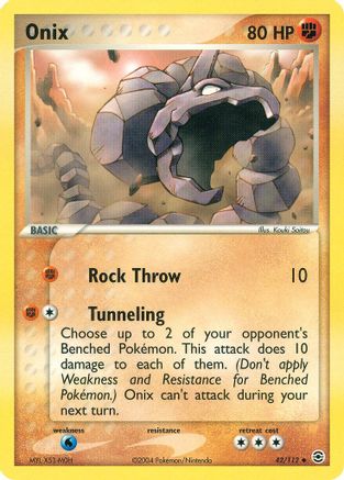 Onix 042  FireRed & LeafGreen - Uncommon