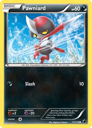 Pawniard (71) 071  - Reverse Holofoil Plasma Freeze - Common