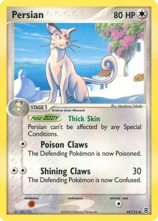 Persian 044  FireRed & LeafGreen - Uncommon