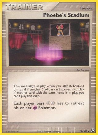 Phoebe's Stadium 079  - Reverse Holofoil Power Keepers - Uncommon