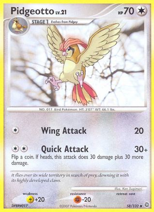 Pidgeotto 058  Secret Wonders - Uncommon