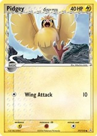 Pidgey (Delta Species) 077/110  - Reverse Holofoil Holon Phantoms - Common