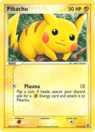 Pikachu 074/112  FireRed & LeafGreen - Common