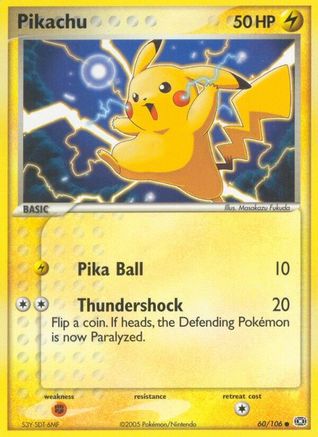Pikachu 060/106  Emerald - Common