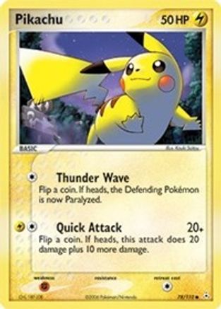 Pikachu 078/110  - Reverse Holofoil Holon Phantoms - Common