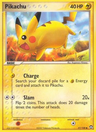 Pikachu 057/108  Power Keepers - Common
