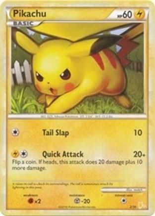 Pikachu (#2) 002  HGSS Trainer Kit Gyarados & Raichu - Common