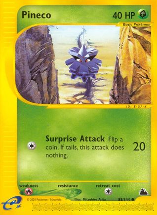 Pineco (85) 085  - Reverse Holofoil Skyridge - Common