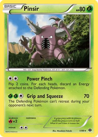 Pinsir 001  - Reverse Holofoil Next Destinies - Rare