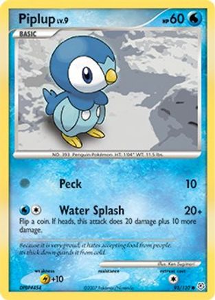 Piplup 093/130  Diamond and Pearl - Common