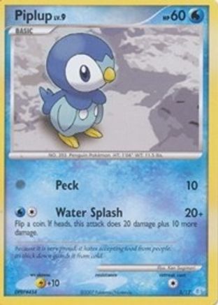 Piplup 005  DP Trainer Kit Manaphy & Lucario - Common