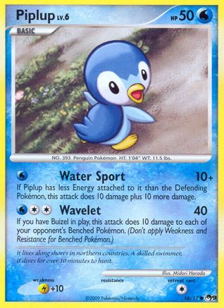 Piplup 016/017  POP Series 9 - Common