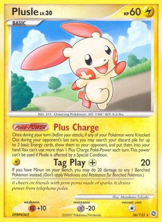 Plusle 036  Secret Wonders - Rare