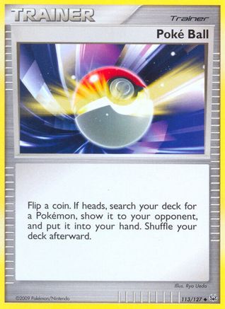 Poke Ball 113  - Reverse Holofoil Platinum - Uncommon