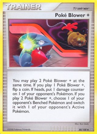 Poke Blower + 088/100  - Reverse Holofoil Stormfront - Uncommon